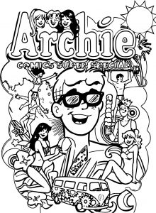 Archie Comics Hippie Coloring Page