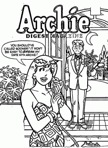 Archie Digest Magazine Coloring Page