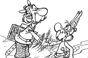 Asterix News Coloring Page