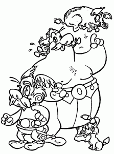 Asterix Obelix Para Dibujar Pintar Colorear Imprimir Recortar Y Pegar Coloring Page