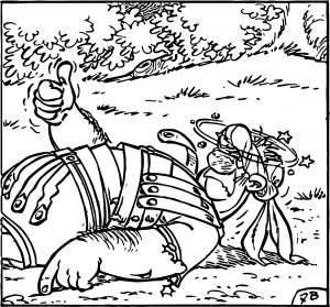 Asterix Pulgar Coloring Page