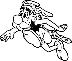 Asterix Runner Coloring Page