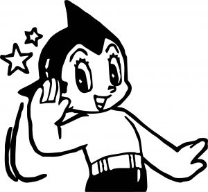 Astro Boy Hi Coloring Page