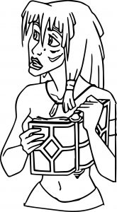 Atlantis The Lost Empire Kida Journal Coloring Page