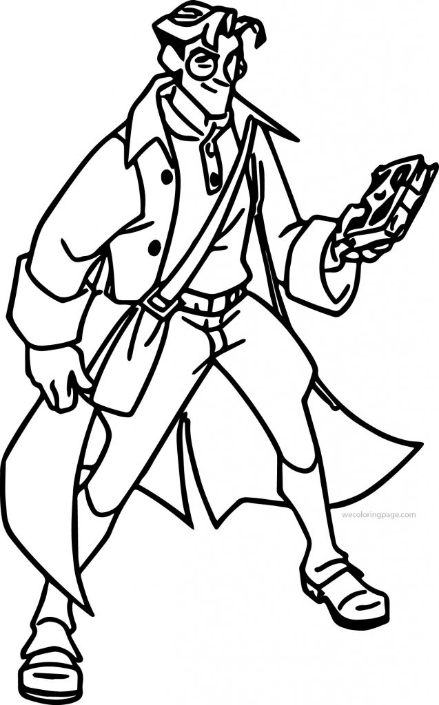 Atlantis The Lost Empire Milo Cool Coloring Page - Wecoloringpage.com