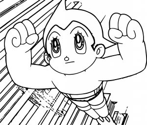 Atom Astro Boy Coloring Page
