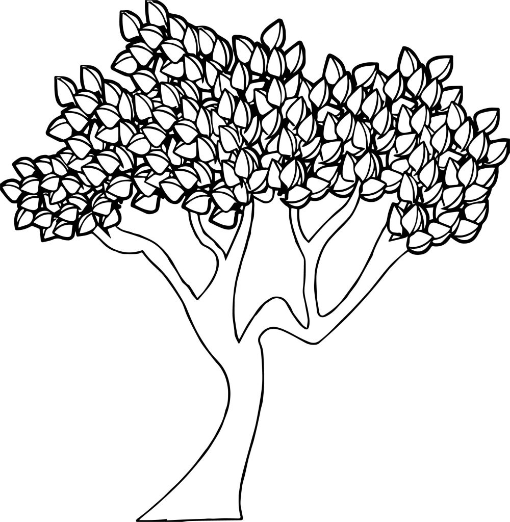 Autumn Tree Coloring Pages | Wecoloringpage.com