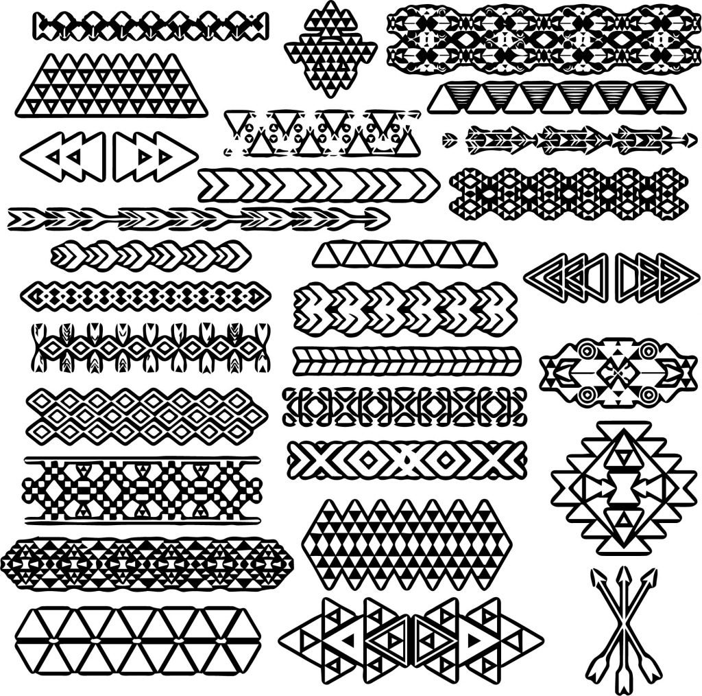 Aztec Lace Shape Coloring Page - Wecoloringpage.com