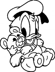 Baby Donald Donald Duck Coloring Page