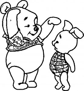 Baby Pooh Short Tall Coloring Page