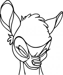 Bambi Head Revolting Coloring Pages