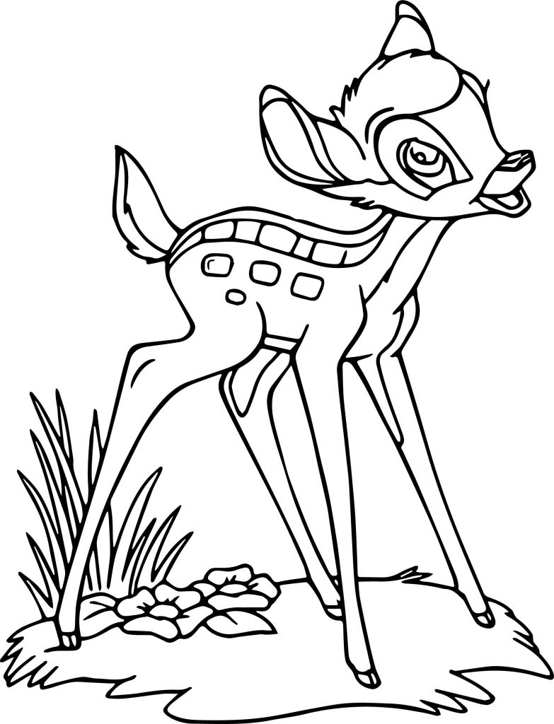 Bambi Hi Coloring Pages - Wecoloringpage.com