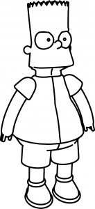Bart Simpson Coloring Page