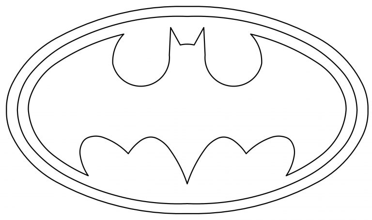 Batman Logo Coloring Page - Wecoloringpage.com