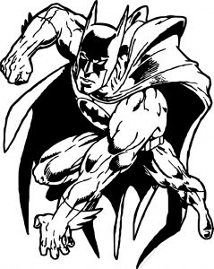 Batman Picture Coloring Page