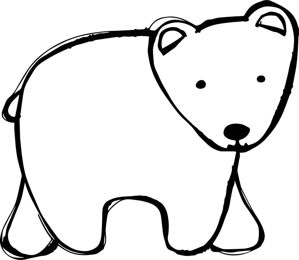 Bear Walking Coloring Page - Wecoloringpage.com