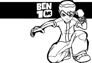Ben Ten Ben10 Ready Coloring Page
