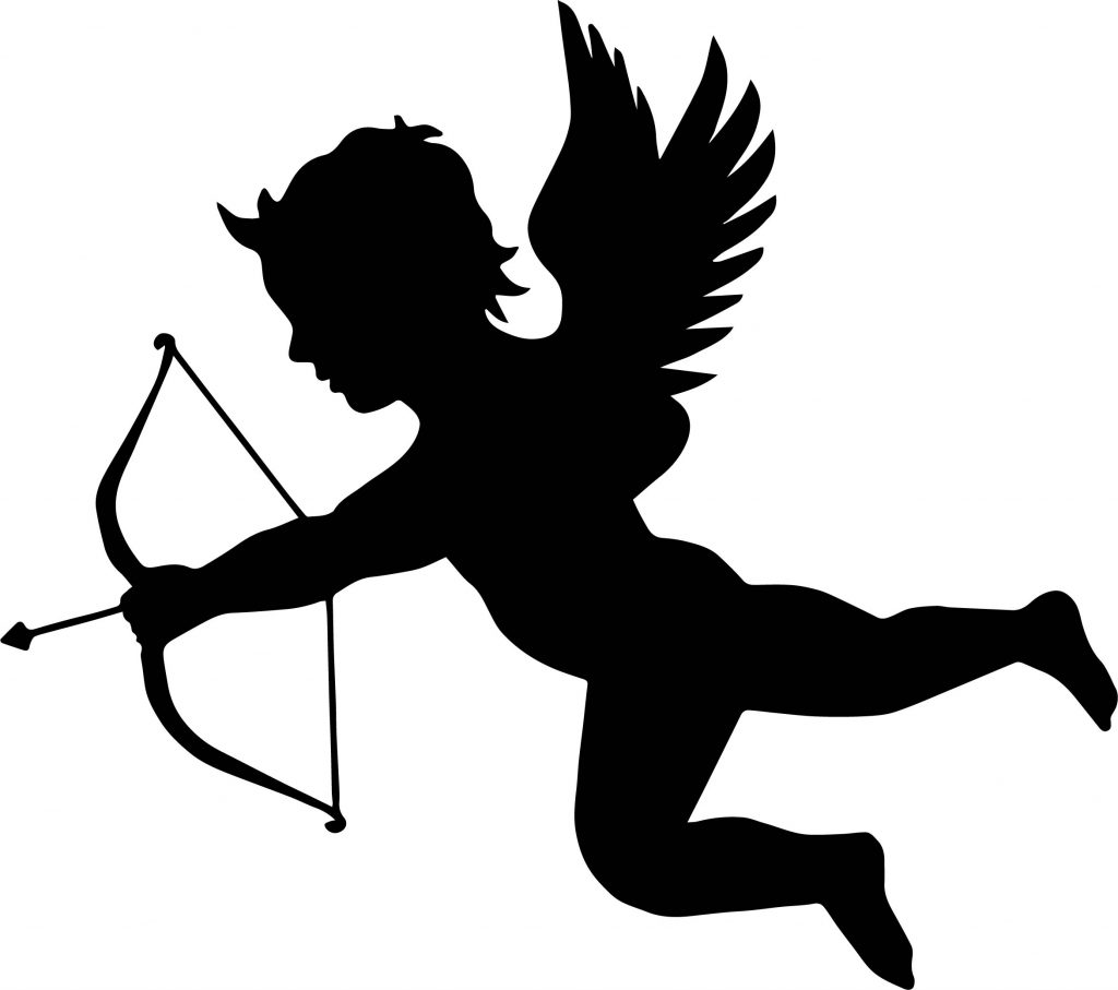 Black Color Cupido Coloring Page - Wecoloringpage.com