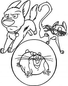Bolt Dog Friends Coloring Pages