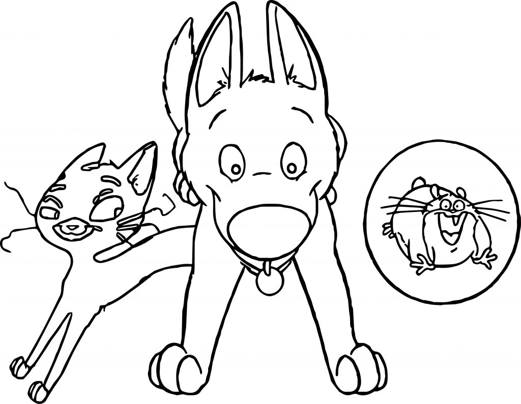 Bolt Dog Friends Run Coloring Pages - Wecoloringpage.com