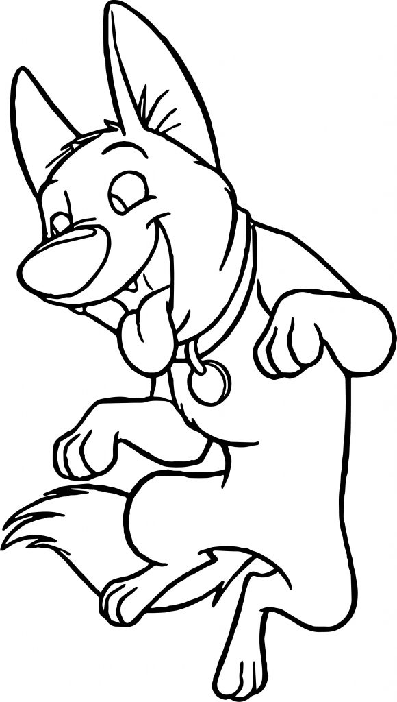 Bolt Dog Happy Coloring Pages - Wecoloringpage.com