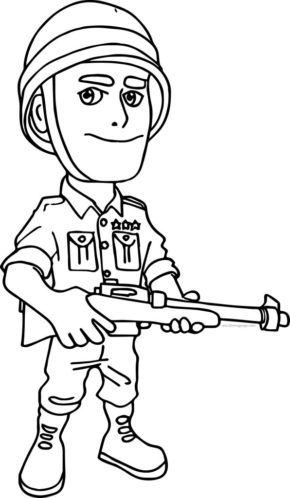 Boom Coloring On The Beach Soldier Character Coloring Page ...