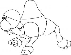 Camel Cartoon Coloring Page