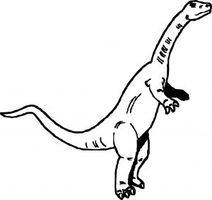 Colordino Tall Dinasour Coloring Page