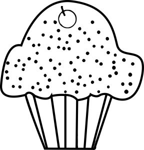 Cupcake Cup Cake Coloring Page