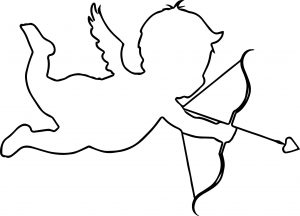 Cupido Outline Coloring Page