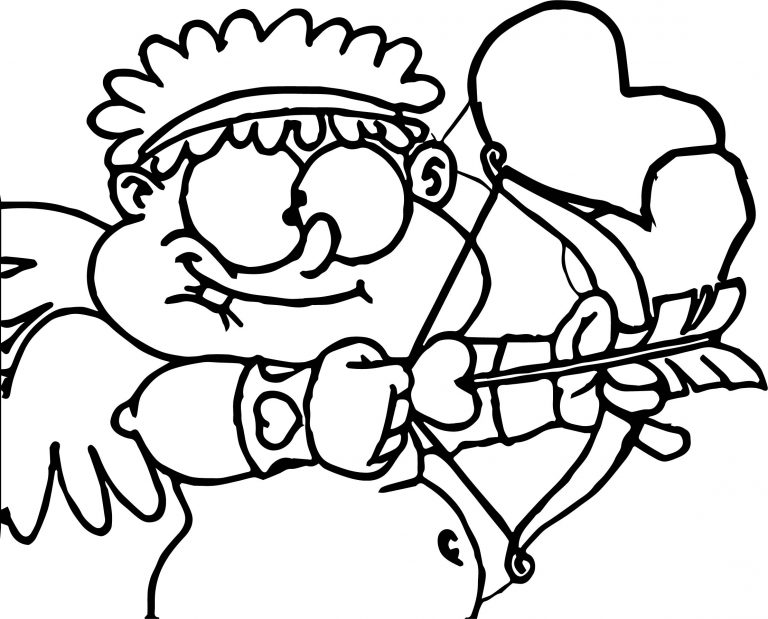 Cute Fat Cupido Coloring Page - Wecoloringpage.com