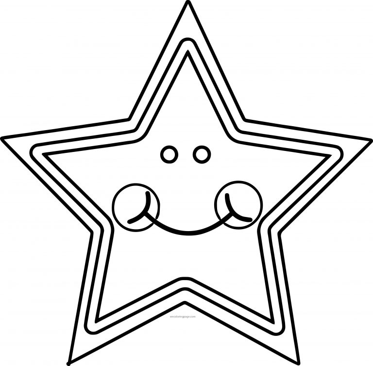 Cute Star Coloring Page - Wecoloringpage.com