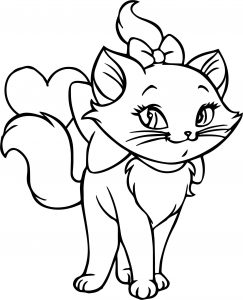 Disney The Aristocats Love Marrie Coloring Page