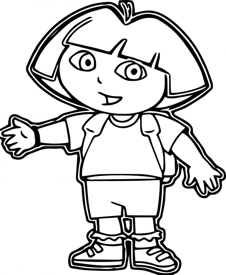 Dora Explora Dora Coloring Page - Wecoloringpage.com