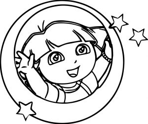 Dora Oval Coloring Page Star Coloring Page
