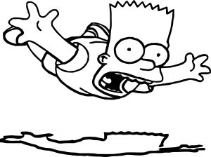 Fall The Simpsons Coloring Page
