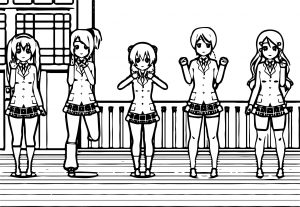 Glitter Force Girls Team Coloring Pages