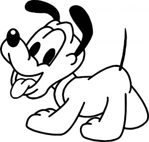 Good Baby Pluto Coloring Page