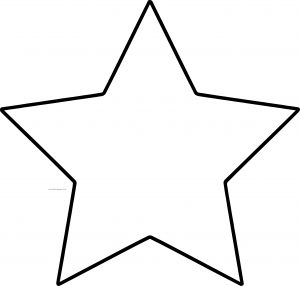 Just Star Coloring Page