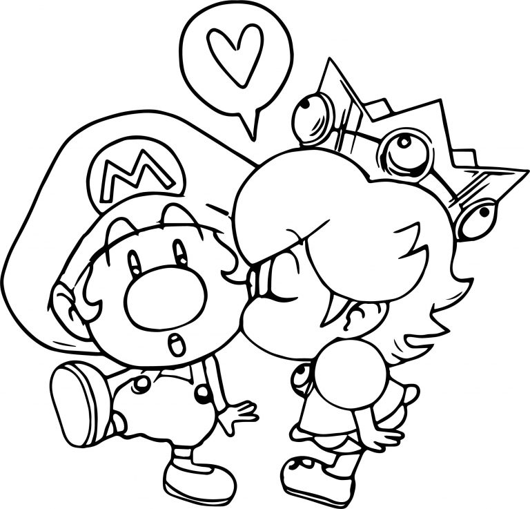 Mario And Daisy Coloring Page - Wecoloringpage.com