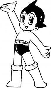 Me Astro Boy Coloring Page