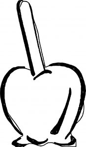 Melt Apple Coloring Page