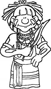 Na Sw Hopi Snake Priest Coloring Page