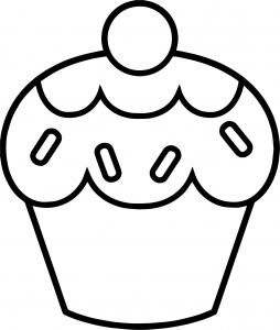 Revidevi Free Cupcake Coloring Pages