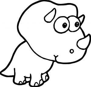 Small Baby Dinosaur Coloring Page