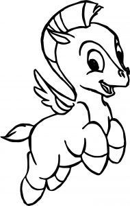 Smile Baby Pegasus Coloring Pages