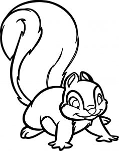 Snow White Forest Animals Snow White Squirrel Cartoon Coloring Pages