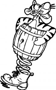 Sticky Tigger Coloring Page