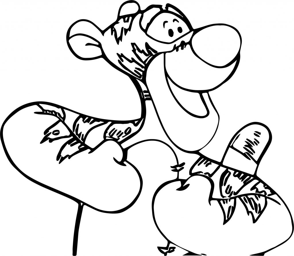 Zany Tigger Coloring Page - Wecoloringpage.com