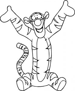 Zealous Tigger Coloring Page